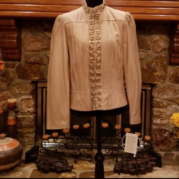 Peter Nygard Luxe Leather Jacket Size 14 - Picture 3 of 15